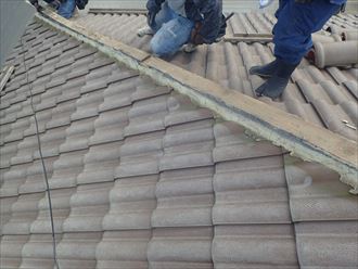 木更津市　棟瓦解体