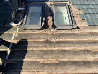 長生郡　瓦剥がし