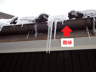 雨樋変形の原因