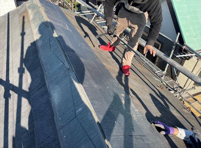 新規屋根材設置