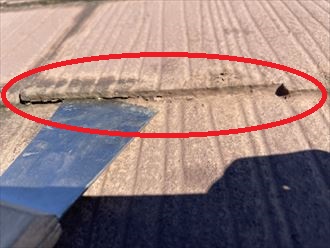 塗装の縁切り不足