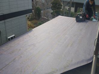 木更津市　防水紙の張り