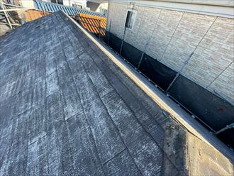 棟板金、貫板撤去後