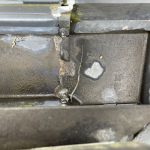 コーナージョイントに亀裂