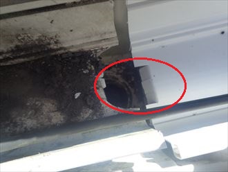 君津市　雨樋への加工