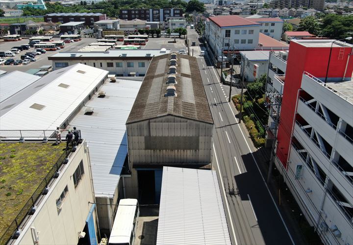 ドローンでの屋根調査