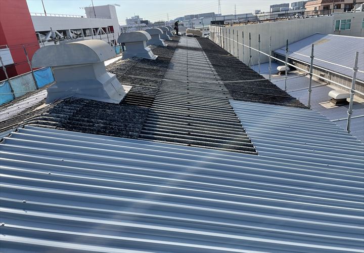 板金部分先行設置