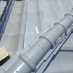 長生郡　棟瓦にズレ