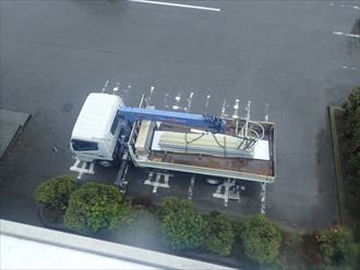 木更津市　資材荷揚げ