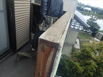 大網白里市　外壁の剥がし