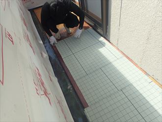 大網白里市　通気緩衝シートの設置