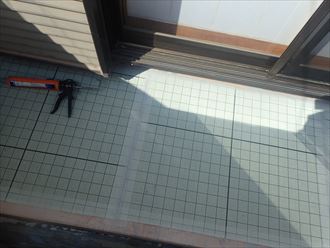 大網白里市　補強テープの設置