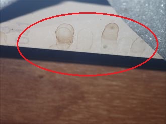 佐倉市　雨水の浸水跡