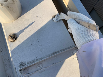 錆止め塗料の塗布