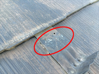 雪止めにも塗膜が剥離したことが見受けられます