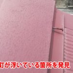 棟板金の釘が浮いている箇所を発見