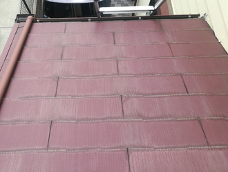 劣化した塗膜を確認