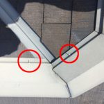 棟板金の釘浮きを確認