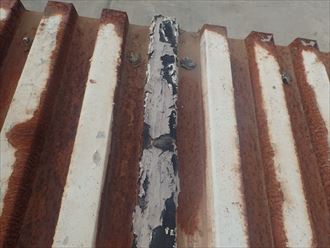 市原市　屋根材の補修状況