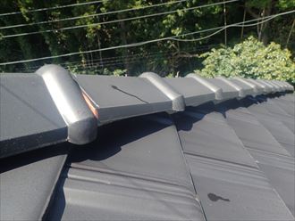 大網白里市　棟瓦の状態確認