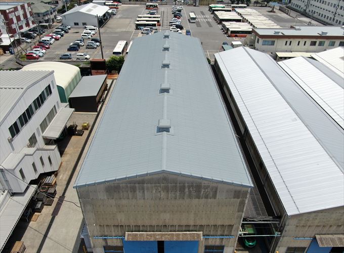 大波スレートカバー工事　定期点検