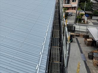 雪止め金具設置