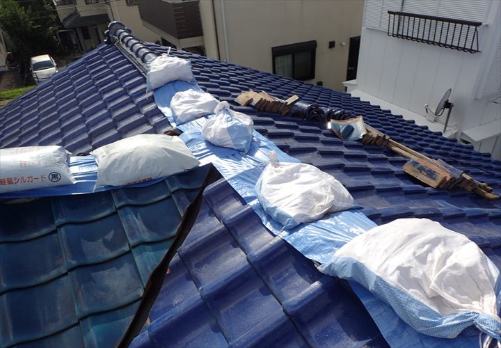 木更津市　雨養生