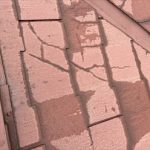 スレートの割れ