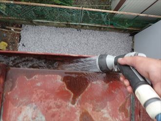 四街道市　雨樋洗浄