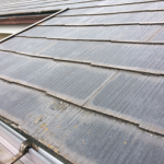 軒先付近の塗膜の状態をチェック