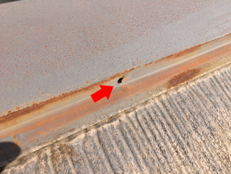 固定用釘の浮き