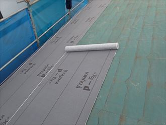 木更津市　新規防水紙張り