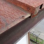 袖ケ浦市　屋根材の錆