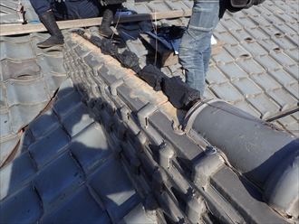 君津市　冠瓦設置