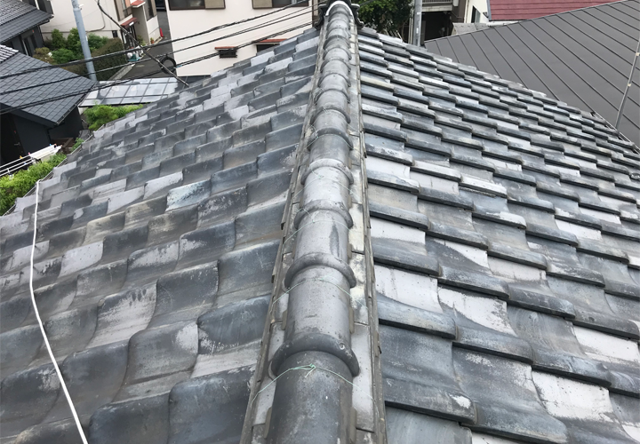 築40年が経過した瓦屋根