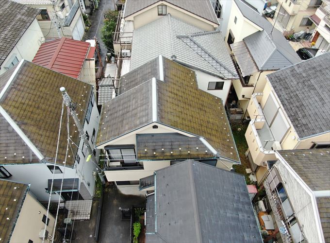 ドローンでの屋根調査