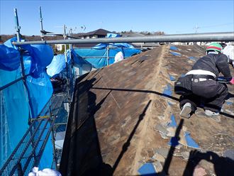 四街道市　足場への養生