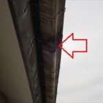 佐倉市　雨樋の割れ