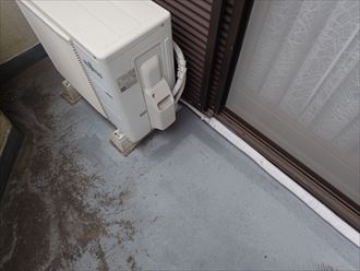 富里市　雨樋からの落水