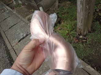 袖ケ浦市　銅製エルボ