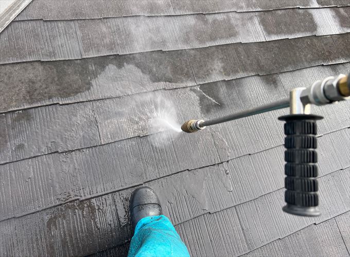 屋根高圧洗浄