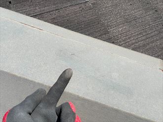 板金にもチョーキングが見られます