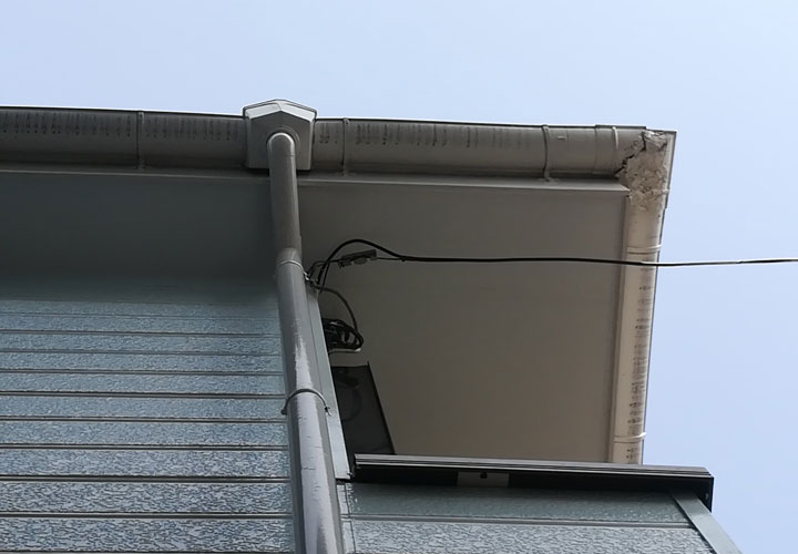 雨樋からの水漏れが発生したお住まい