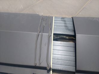 佐倉市　棟板金の固定