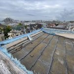 笠木板金の飛散