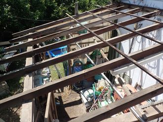 長生郡　桟木の取り外し