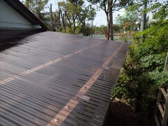 長生郡　軒先の固定状況