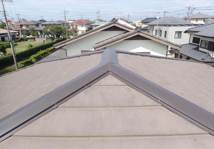 佐倉市　棟板金交換工事竣工