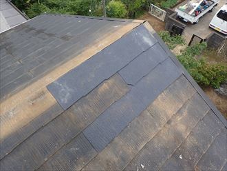 八街市　屋根材の復旧作業完了