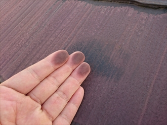 スレート屋根のチョーキング現象